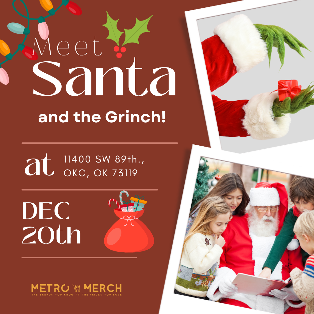 MetroMerch Bin Stores Santa photos